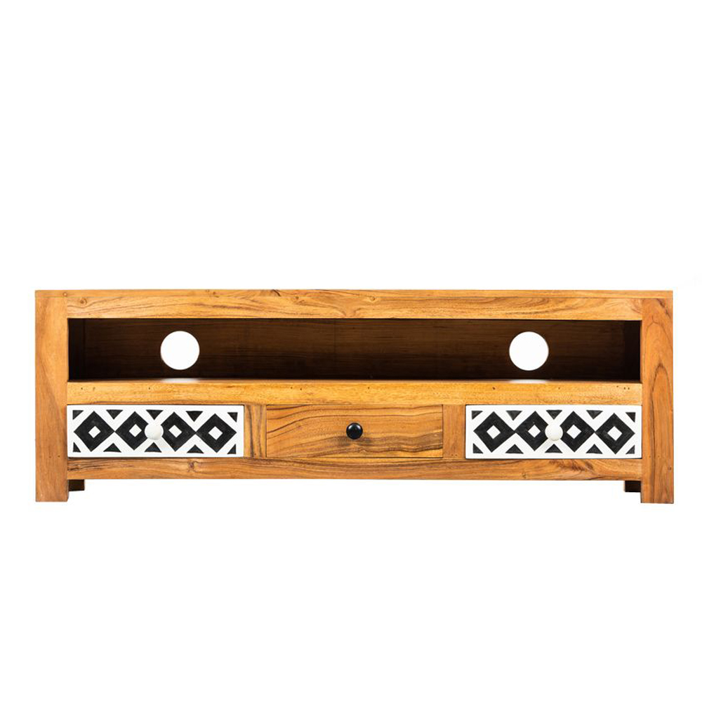 TRIBE TV STAND ΚΑΡΥΔΙ ΠΟΛΥΧΡΩΜΟ 120x30x40cm 1 τεμ.