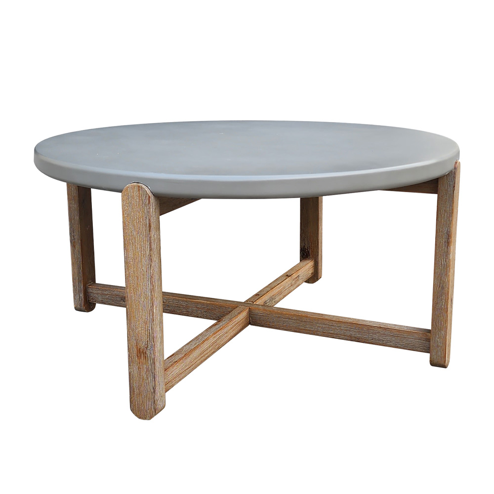 UBUD COFFEE TABLE CEMENT 81x81x40cm 1 τεμ.