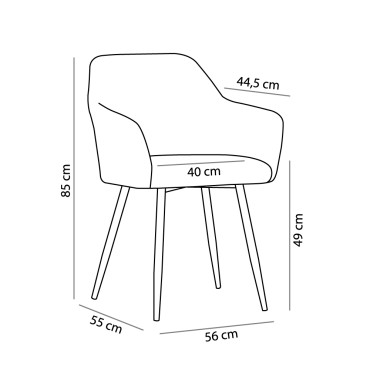 SAVVY ΚΑΡΕΚΛΑ PURO ΑΝΟΙΧΤΟ 56x55x85cm 2 τεμ.