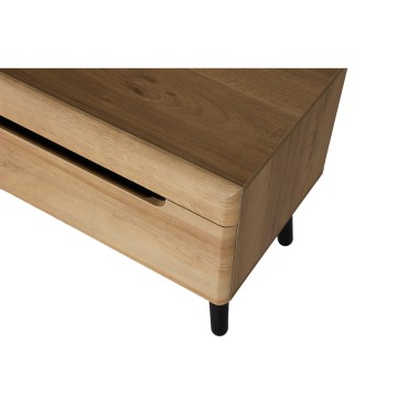 GRIF TV STAND ΦΥΣΙΚΟ ΜΑΥΡΟ 160x40x50cm 1 τεμ.