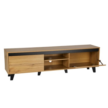 ARABICA TV STAND SONOMA ΜΑΥΡΟ 170x38x49cm 1 τεμ.