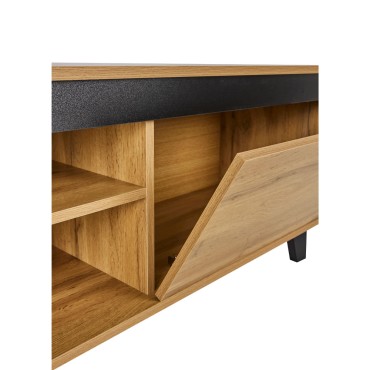 ARABICA TV STAND SONOMA ΜΑΥΡΟ 170x38x49cm 1 τεμ.