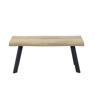 BRICK-URBAN COFFEE TABLE ΦΥΣΙΚΟ ΜΑΥΡΟ 110x60x45cm 1 τεμ.