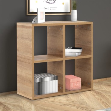 Βιβλιοθήκη Cube Megapap από μελαμίνη χρώμα pine oak 60x23x60cm 1 τεμ.