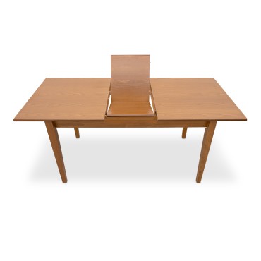 Σετ τραπεζαρίας Adare Megapap 5 τεμ. μασίφ ξύλο - MDF με επεκτεινόμενο τραπέζι 140/180x78x77cm