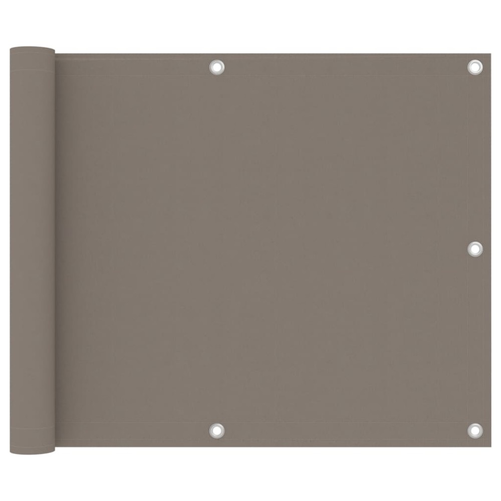 vidaXL Διαχωριστικό Βεράντας Taupe 75 x 500 εκ. Ύφασμα Oxford