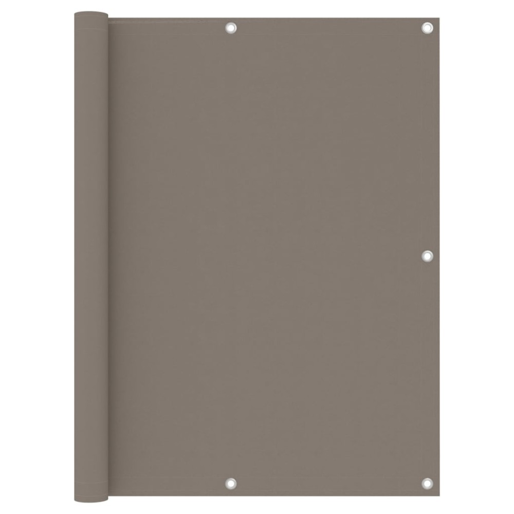 vidaXL Διαχωριστικό Βεράντας Taupe 120 x 400 εκ. Ύφασμα Oxford