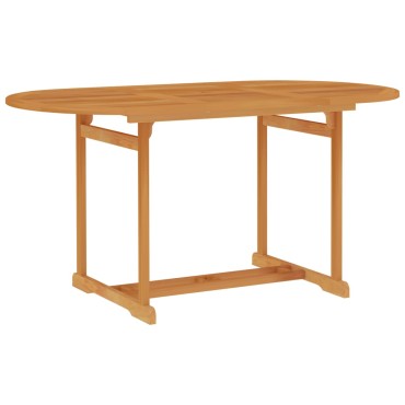 vidaXL Τραπέζι Κήπου 150x90x75cm Μασίφ Ξύλο Teak 1 τεμ.