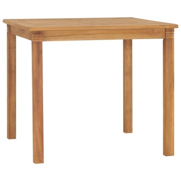 vidaXL Τραπεζαρία Κήπου 85x85x75cm από Μασίφ Ξύλο Teak 1 τεμ.