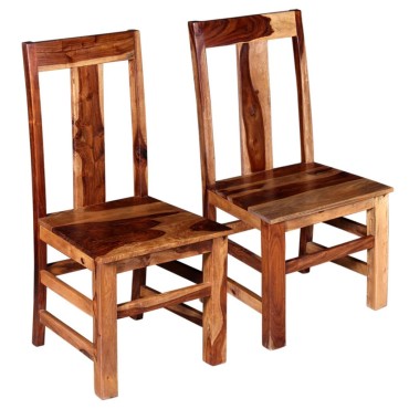 vidaXL Καρέκλες Τραπεζαρίας 2 τεμ. από Μασίφ Ξύλο Sheesham 44x54x100cm