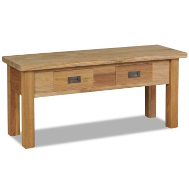 vidaXL Πάγκος Χολ 90x30x40cm από Μασίφ Ξύλο Teak 1 τεμ.