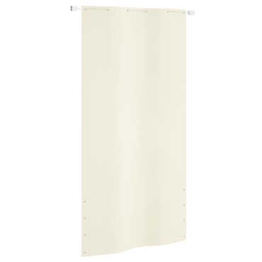 vidaXL Διαχωριστικό Βεράντας Κρεμ 120 x 240 εκ. Ύφασμα Oxford