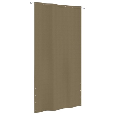 vidaXL Διαχωριστικό Βεράντας Taupe 140 x 240 εκ. Ύφασμα Oxford