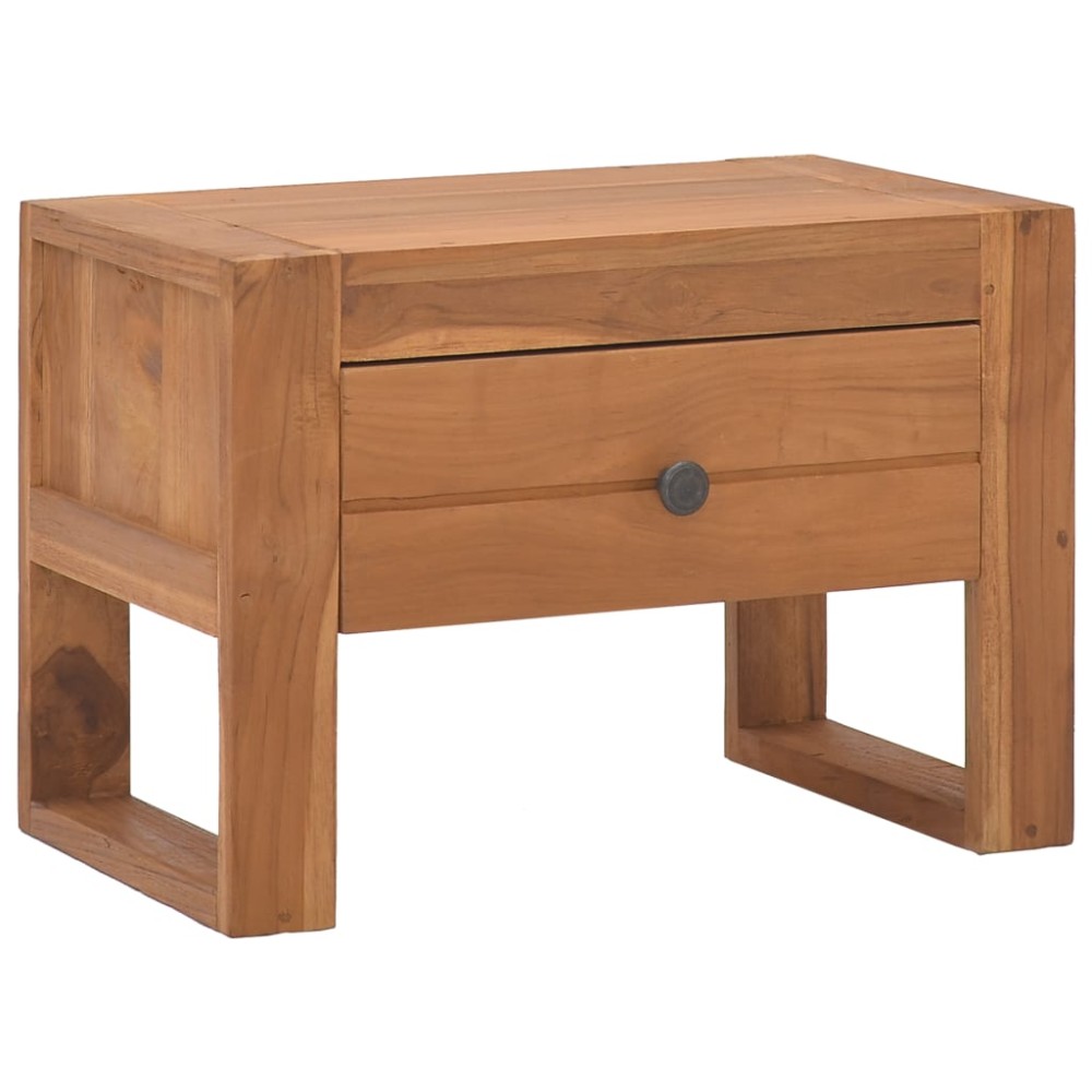 vidaXL Κομοδίνο 50x30x35cm από Μασίφ Ξύλο Teak 1 τεμ.