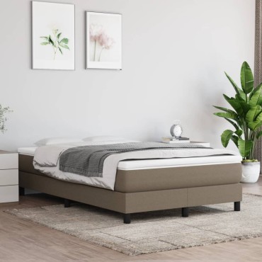 vidaXL Στρώμα με Pocket Springs Taupe 120x200x20cm Υφασμάτινο 1 τεμ. - Μονό