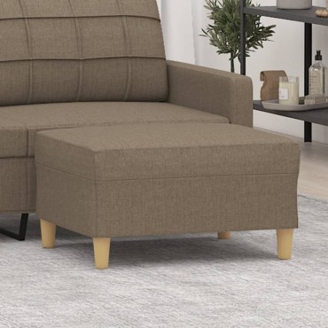 vidaXL Υποπόδιο Taupe 70x55x41cm Υφασμάτινο 1 τεμ.