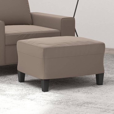 vidaXL Υποπόδιο Taupe 60x50x41cm από Ύφασμα Μικροϊνών 1 τεμ.