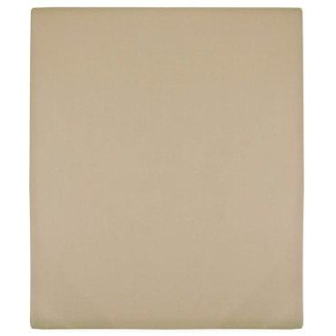 vidaXL Σεντόνια με Λάστιχο 2 τεμ. Taupe 90 x 200 εκ. Βαμβακερό Ζέρσεϊ