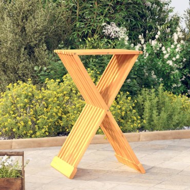 vidaXL Σκαμπό Πτυσσόμενο 40x32,5x70cm από Μασίφ Ξύλο Teak 1 τεμ.