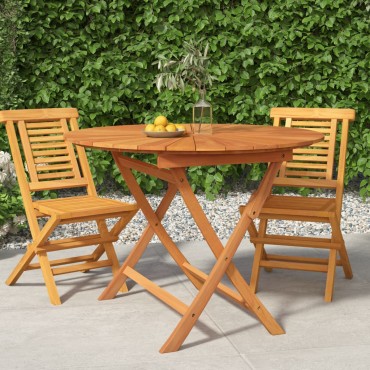 vidaXL Τραπέζι Κήπου Πτυσσόμενο 85x75cm Μασίφ Ξύλο Teak 1 τεμ.