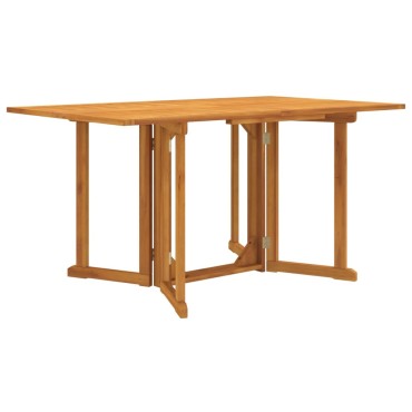 vidaXL Τραπέζι Κήπου Butterfly Πτυσσόμενο 150x90x75cm Μασίφ Teak 1 τεμ.