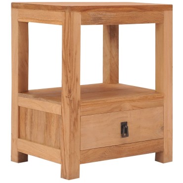 vidaXL Κομοδίνο 40x30x50cm από Μασίφ Ξύλο Teak 1 τεμ.