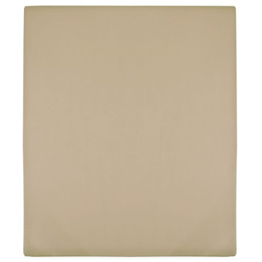 vidaXL Σεντόνια με Λάστιχο 2 τεμ. Taupe 180x200 εκ. Βαμβακερό Ζέρσεϊ