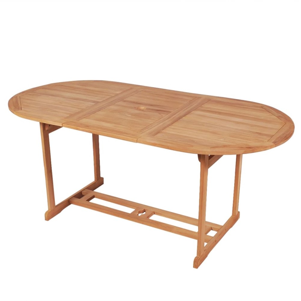 vidaXL Τραπέζι Κήπου 180x90x75cm από Μασίφ Ξύλο Teak 1 τεμ.