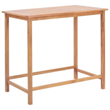 vidaXL Τραπέζι Μπαρ Κήπου 120x65x110cm από Μασίφ Ξύλο Teak 1 τεμ.