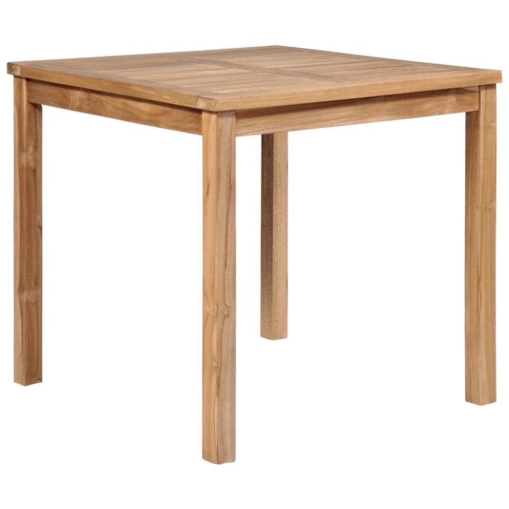 vidaXL Τραπέζι Κήπου 80x80x77cm από Μασίφ Ξύλο Teak 1 τεμ.