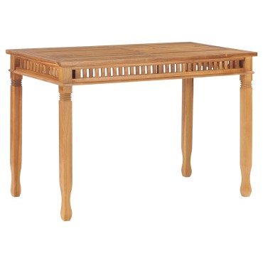 vidaXL Τραπεζαρία Κήπου 110x65x 80cm από Μασίφ Ξύλο Teak 1 τεμ.