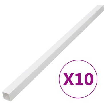 vidaXL Κανάλι Καλωδίων 100 x 60 χιλ. 10 μ. από PVC