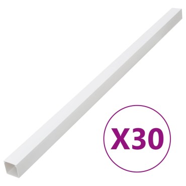 vidaXL Κανάλι Καλωδίων 100 x 60 χιλ. 30 μ. από PVC