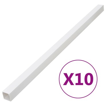 vidaXL Κανάλι Καλωδίων 33 x 33 χιλ. 10 μ. από PVC