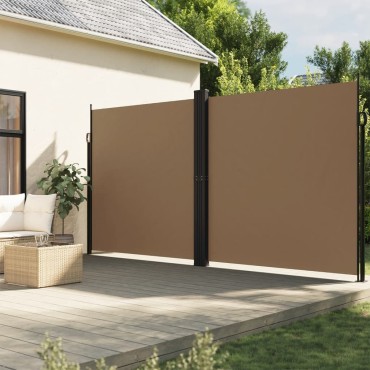 vidaXL Σκίαστρο Πλαϊνό Συρόμενο Taupe 220 x 600 εκ.