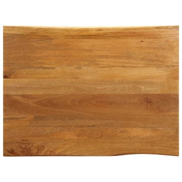 vidaXL Επιφάνεια Τραπεζιού 90x80x2,5cm Live Edge Μασίφ Ξύλο Μάνγκο 1 τεμ.