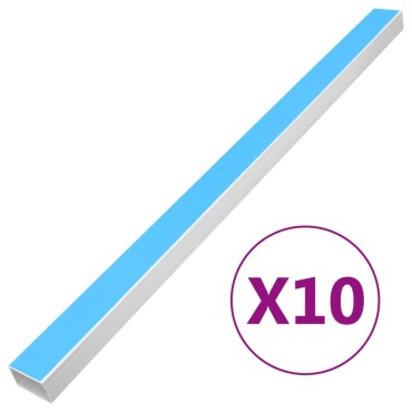 vidaXL Κανάλι Καλωδίων Αυτοκόλλητο 100 x 40 χιλ. 10 μ. από PVC