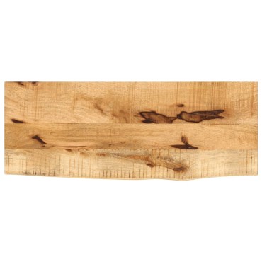 vidaXL Επιφάνεια Τραπεζιού 90x40x2,5cm Live Edge Μασίφ Ξύλο Μάνγκο 1 τεμ.