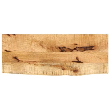 vidaXL Επιφάνεια Τραπεζιού 90x40x3,8cm Live Edge Μασίφ Ξύλο Μάνγκο 1 τεμ.