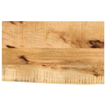 vidaXL Επιφάνεια Τραπεζιού 50x40x2,5cm Live Edge Μασίφ Ξύλο Μάνγκο 1 τεμ.