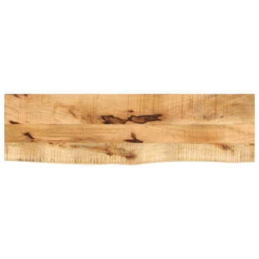 vidaXL Επιφάνεια Τραπεζιού 100x40x3,8cm Live Edge Μασίφ Ξύλο Μάνγκο 1 τεμ.