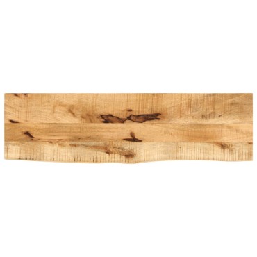 vidaXL Επιφάνεια Τραπεζιού 120x30x2,5cm Live Edge Μασίφ Ξύλο Μάνγκο 1 τεμ.