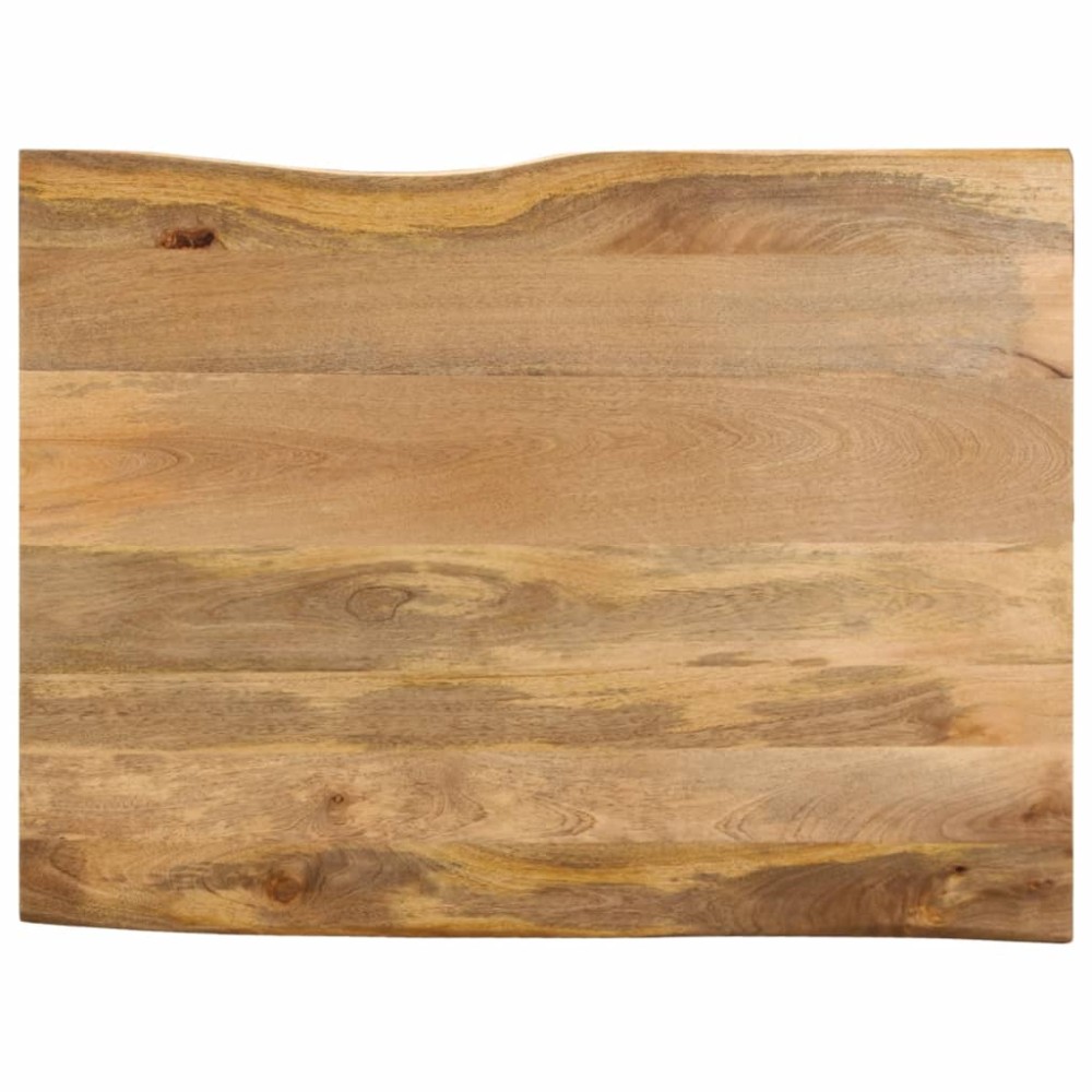 vidaXL Επιφάνεια Τραπεζιού 100x80x3,8cm Live Edge Μασίφ Ξύλο Μάνγκο 1 τεμ.