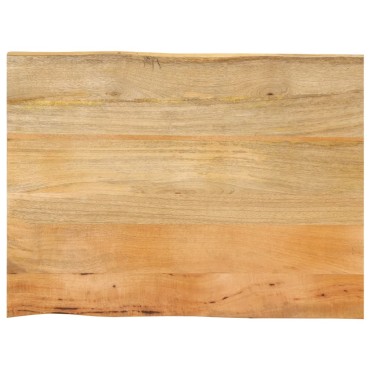 vidaXL Επιφάνεια Τραπεζιού 90x60x2,5cm Live Edge Μασίφ Ξύλο Μάνγκο 1 τεμ.