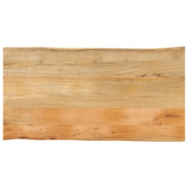 vidaXL Επιφάνεια Τραπεζιού 120x60x2,5cm Live Edge Μασίφ Ξύλο Μάνγκο 1 τεμ.