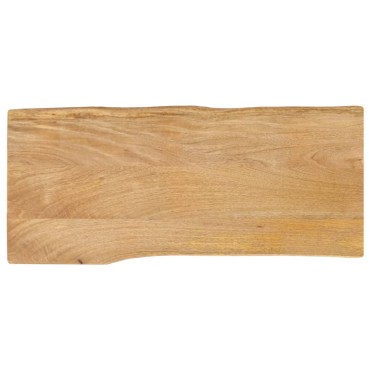 vidaXL Επιφάνεια Τραπεζιού 90x40x3,8cm Live Edge Μασίφ Ξύλο Μάνγκο 1 τεμ.