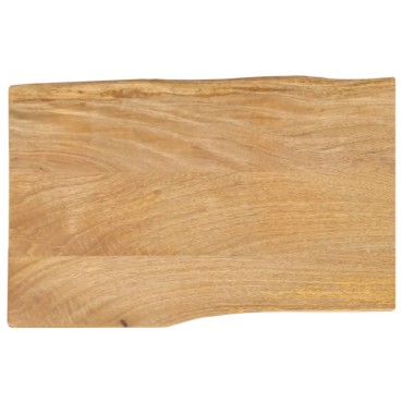 vidaXL Επιφάνεια Τραπεζιού 60x40x3,8cm Live Edge Μασίφ Ξύλο Μάνγκο 1 τεμ.