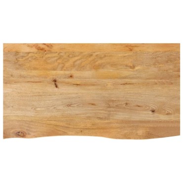 vidaXL Επιφάνεια Τραπεζιού 120x60x2,5cm Live Edge Μασίφ Ξύλο Μάνγκο 1 τεμ.