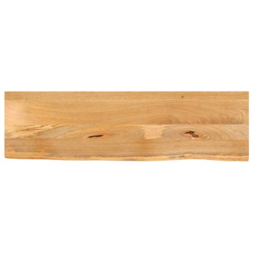 vidaXL Επιφάνεια Τραπεζιού 100x30x2,5cm Live Edge Μασίφ Ξύλο Μάνγκο 1 τεμ.