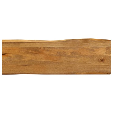 vidaXL Επιφάνεια Τραπεζιού 140x40x2,5cm Live Edge Μασίφ Ξύλο Μάνγκο 1 τεμ.